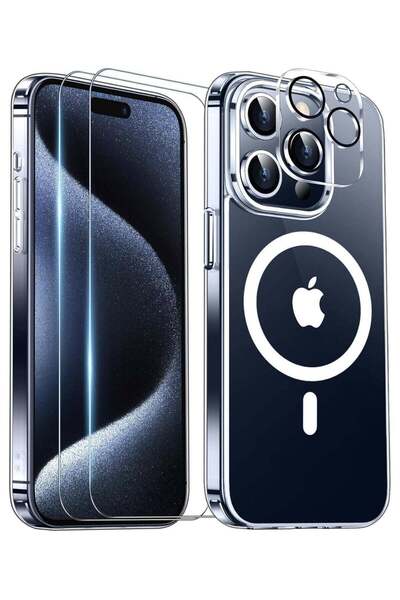 ELTRAZONE Magnetic for iPhone 15 Pro Max Case Clear, [Compatible with Magsafe...