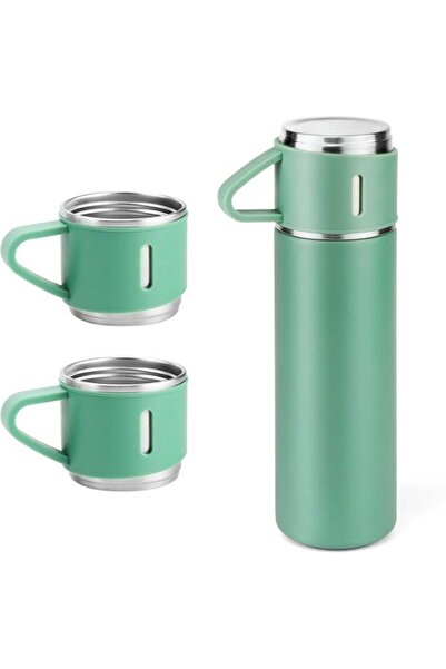 ELTRAZONE 500ml Stainless Steel Coffee Thermo Vacuum Flask Set - Insulated Wa...