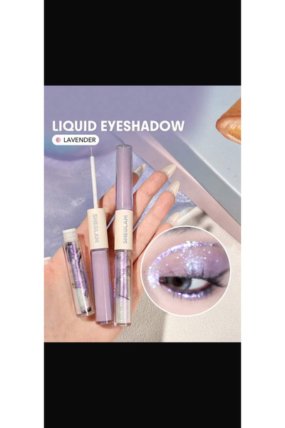SHEGLAM silk & sparkle Double ended liquid eyeshadow -Lavender