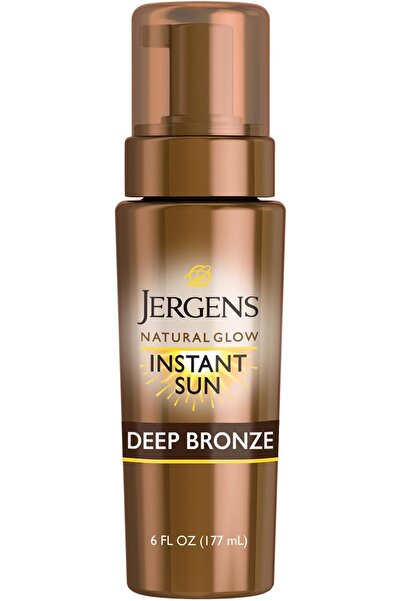 Jergens Natural Glow Instant Sun Tanning Mousse for Body Skin without Sun Exp...