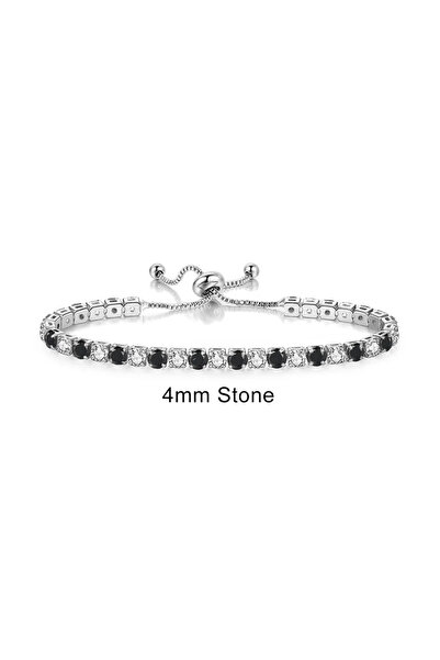 GlaMLo Accessories Ρυθμιζόμενο βραχιόλι τένις διακοσμημένο με πέτρες