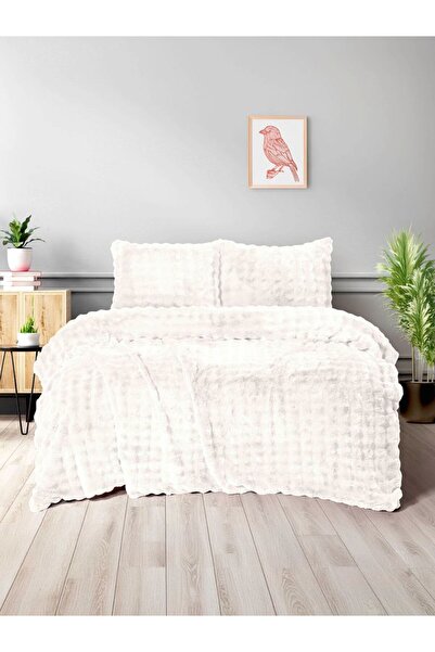 YGT Home Double Bubble Fur Comforter Set Bedspread