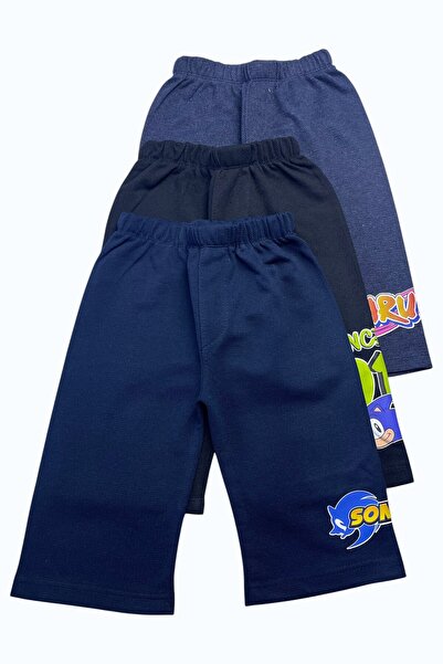 Minik Motion Children's Boys Capri Sweatpants Printed Set of 3