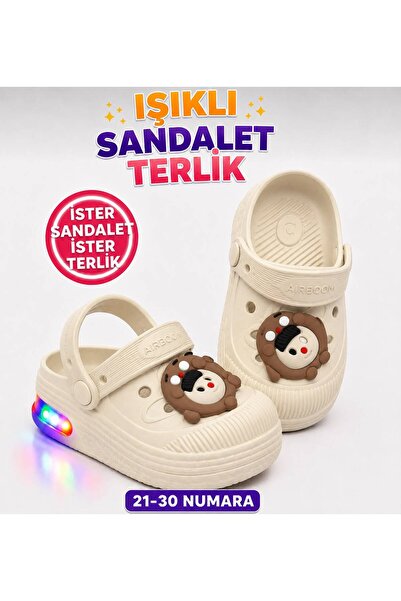 PAPUCUMUN DÜNYASI ÇOCUK CROSS EVA IŞIKLI HAFİF GÜNLÜK HAVUZ KREŞ KUMSAL KULLA...
