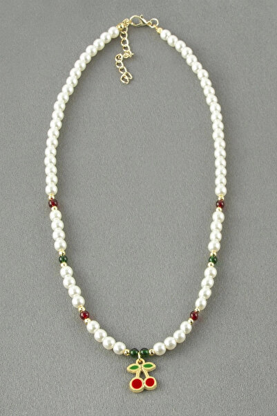 Eco Lounge Cherry Pearl Bead Necklace