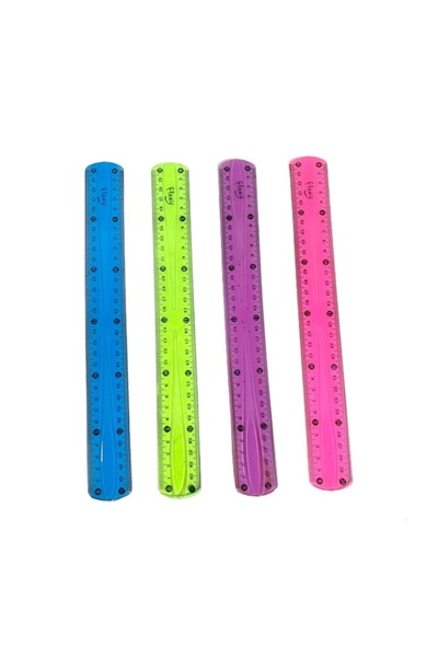 OEM Rigla 15 cm, siliocn flexibil, diverse culori