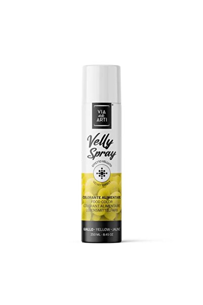 Via delle Arti Colorant alimentar spray Galben velvet, 250ml -