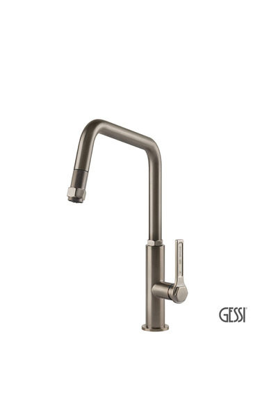 Gessi Βρύση Νεροχύτη Κουζίνας με Κεφαλή Ντους Officine Inox 60053-149