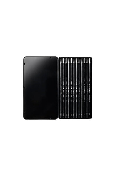 PRINTWORKS Set de 12 creioane grafit, Printworks, Grafit, negru