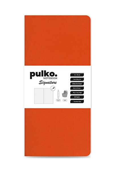 PULKO Notebook Signature Notepad, Tailor Stitching, 90Gr. Ivory, Plain, (0750...