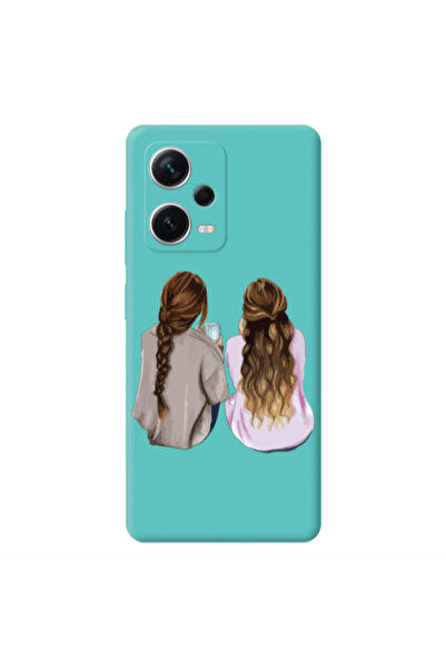 Other Xiaomi Poco X5 Friends Turquoise Colored Silicone TPU Θήκη