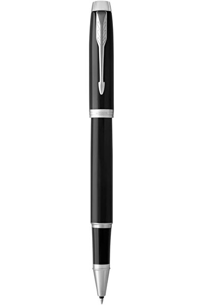 Parker IM Fine Nib Liquid Ink Pen, Black Chrome Trim with Black Ink Refill, G...