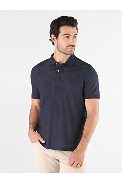 Guess Jacquard Erkek Modal Karışımlı Regular Fit Polo T-Shirt