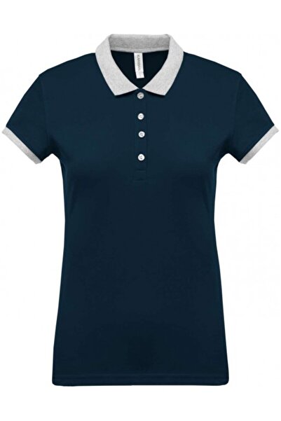 Kariban Tricou polo de damă, 100% bumbac, KA 259, Bleumarin/Gri Oxford