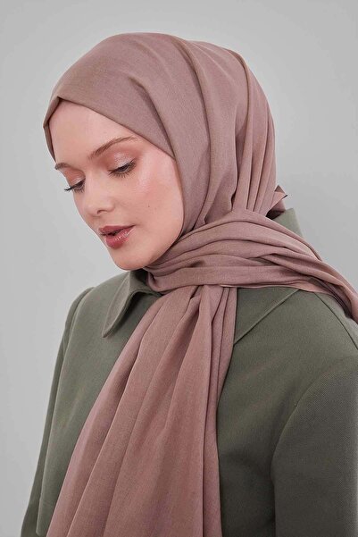 Levidor شال تينسل مسطح بلون بني فاتح