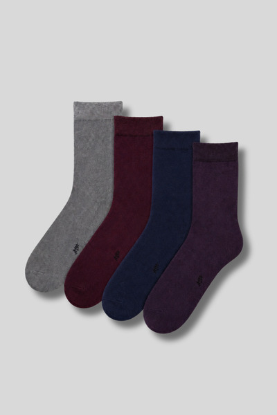 Ada Çorap & İç Giyim Men's 4-Pack Bamboo Medium Length Socks