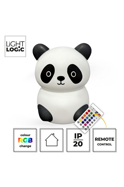 LightLogic Lampă LED LL SORVIN 01, panda, RGB + lumină caldă, touch, telecoma...
