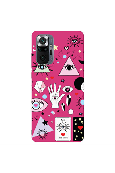 Other Xiaomi Redmi Note 10 Pro 4G Pyramid eyes Fuchsia Colored Silicone TPU Θήκη