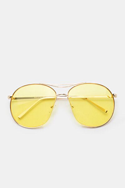 Luigi Γυαλιά Ηλίου Candy Χωρίς Σκελετό Μεταλλικά Aviator - Κίτρινα - Ενιαίο Μ...