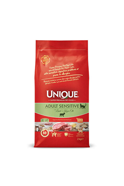 Unique Sensitive Kuzu Etli Yetişkin Kedi Maması 2 Kg