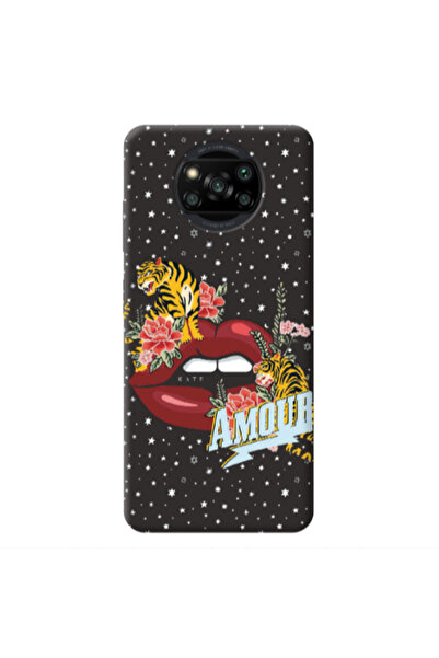Other Xiaomi Poco X3 Pro Amour Black Colored Silicone TPU Θήκη