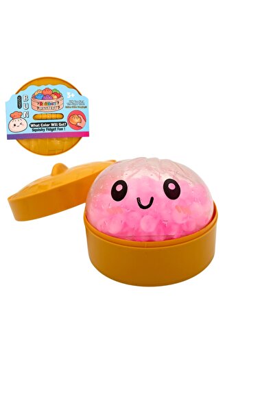 Noname Παιχνίδι κατά του στρες Squishy Bun «Orbeez Crystal Edition» Ροζ 8 cm ...
