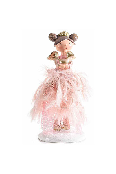 Decorer Figurină Înger Roz 5x4x11 cm