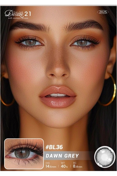 Desire21 Desire 21 Ever Look Soft Contact Lenses in Korea B.C:8.60mm DOWN GRAY
