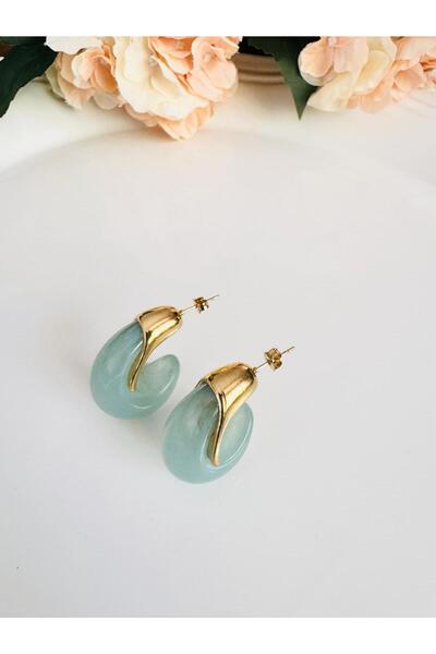 DEVİ fashion Steel Drop Earrings 4 cm