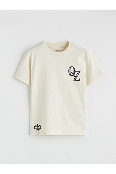 LC Waikiki Sparkling Choices from Shining Store Zero Roba Collar Printed T-Sh...