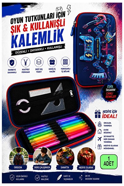 Artlantis Držač za olovke sa reljefnim pretincem za igračke konzole 1 komad P...