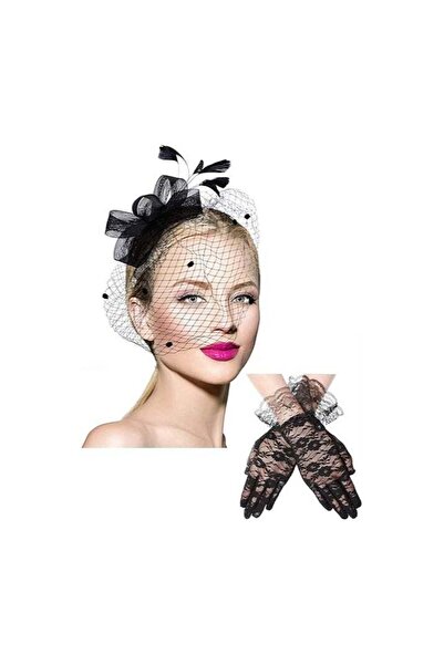 Arabest Women's Pillbox Hat,Bowknot Fascinator with Feathers,Veil,Mesh Headba...