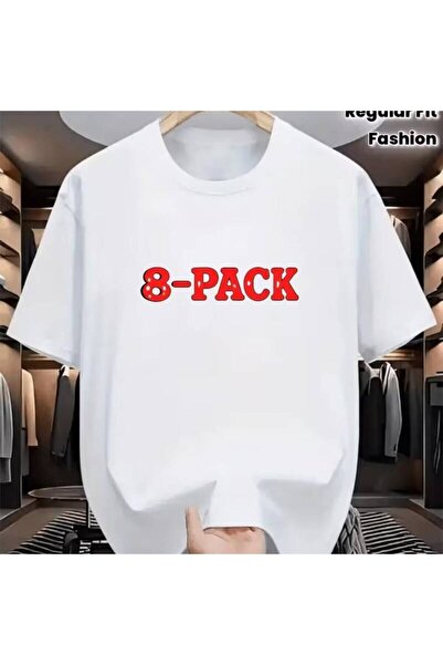 12 Teknoloji تي شيرت رجالي بأكمام قصيرة مطبوع عليه عبارة "8pcs Abs" من Men's ...