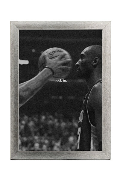 Visenart Lock In Motivasyon Duvar Tablosu | Basketbol Temalı Motivasyon Tablo...