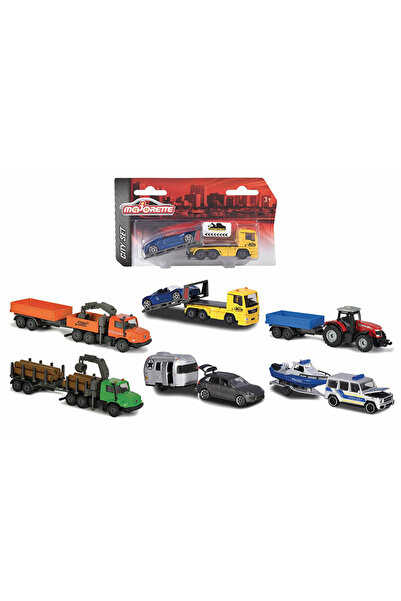 Majorette Mașinuțe de jucărie cu remorcă Metal Road Assistance - 6 modele