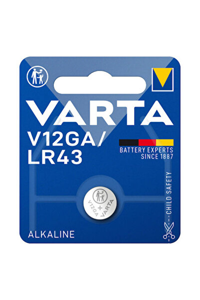 Varta Επαγγελματικά Ηλεκτρονικά V12GA Αλκαλική Μπαταρία Ρολογιού LR43 1.5V 1 ...