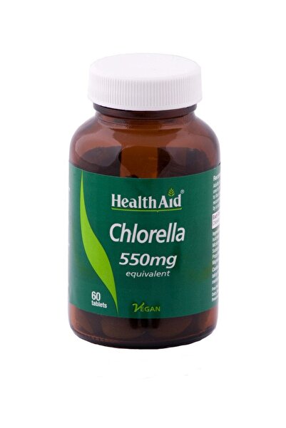 Health Aid Chlorella 550mg, Χλωρέλλα - Φυσική λήψη Βιταμίνης Β12, 60 tabs