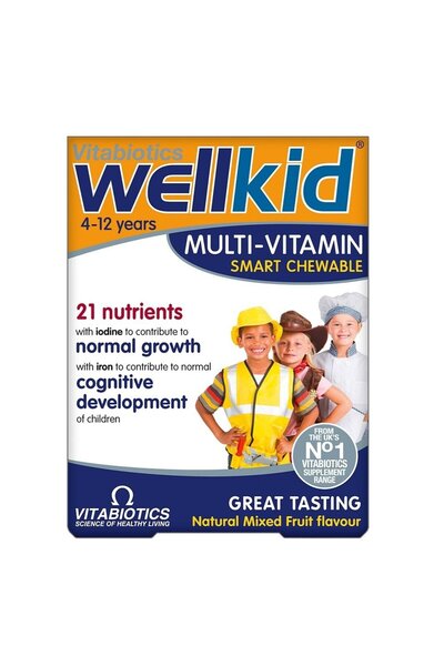 Vitabiotics Wellkid Multi-Vitamin Smart Chewable Συμπλήρωμα Διατροφής Πολυβιτ...