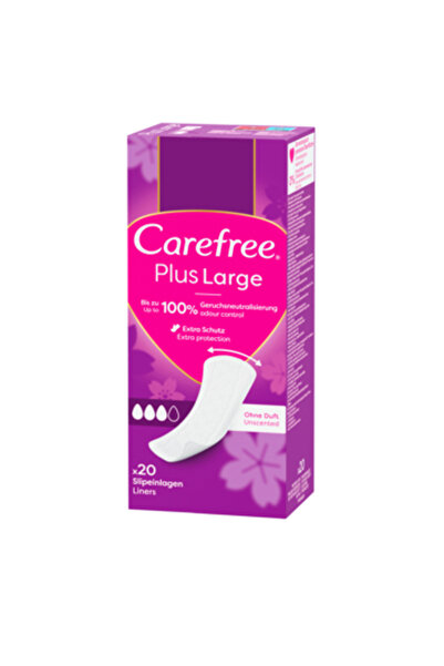 Carefree Tampoane higienice Plus Large, 20 bucati, absorbante, parfumate, Uni...