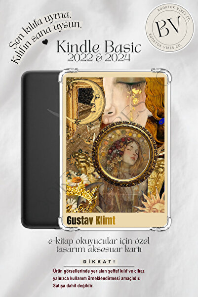 BookTok Vibes Co. Klimt İlham Temalı Insert - Kindle ve Kobo E-Kitap Okuyucul...