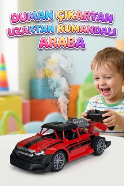 Tıfıl Toys Uzaktan Kumandalı Yarış Arabası 1:18 Ölçek Şarjlı Işıklı Sesli ve ...