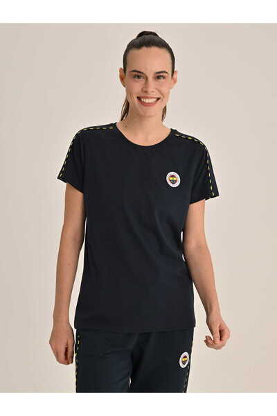 Fenerbahçe Lacivert Tribün Basic Kadın Tshirt