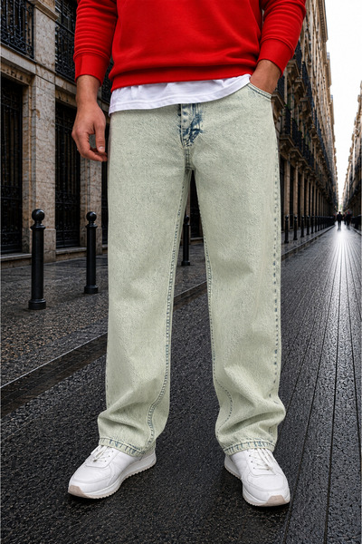 by fiyaka fashion Men's Baggy Jeans Loose Fit Comfortable Use