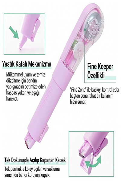 Artlantis Şerit Daksil Beyaz 5mmx5 Metre 1 Adet P-4468 Fixpoint Şerit Düzelti...