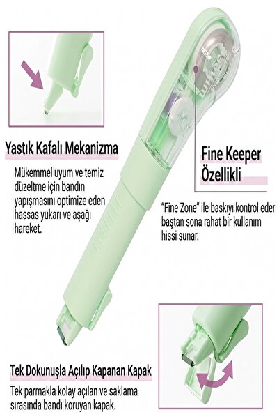 Artlantis Şerit Daksil Beyaz 5mmx5 Metre 1 Adet P-4468 Fixpoint Şerit Düzelti...