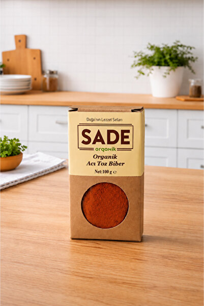 Sade Organik Acı Toz Biber 100 gr