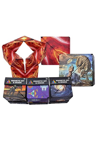 ToyMarkt Μαγνητική Πυραμίδα Μαγικός Κύβος με Εικονογραφήσεις 6x6x6εκ. 913576