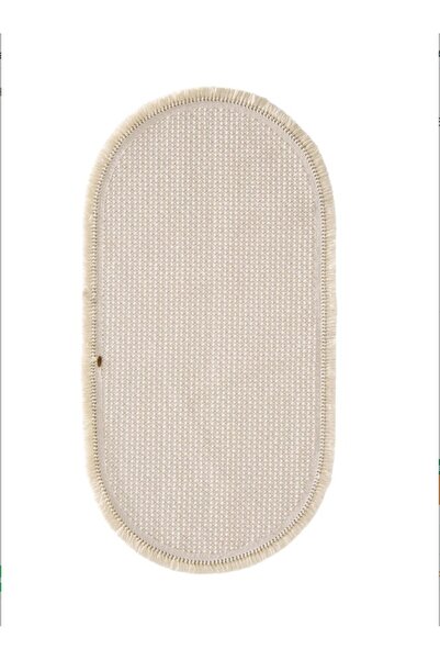 Halı Sepeti Vega 1451 Krem Oval Modern Hav Toz Tutmayan Koridor Salon Yatak O...