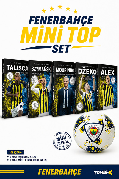 Fenerbahçe Taraftar Seti | 5 Futbolcu Kitabı + Mini Top