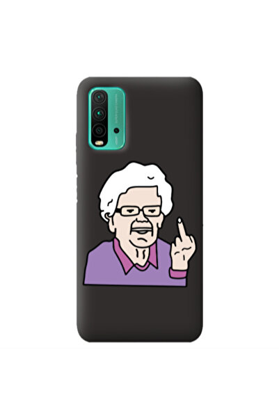Other Xiaomi Poco M3 Crazy Granny Black Colored Silicone TPU Θήκη
